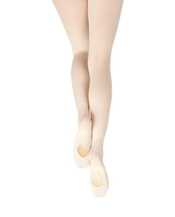 Capezio ballet panty, transition convertible, 1883 met naad